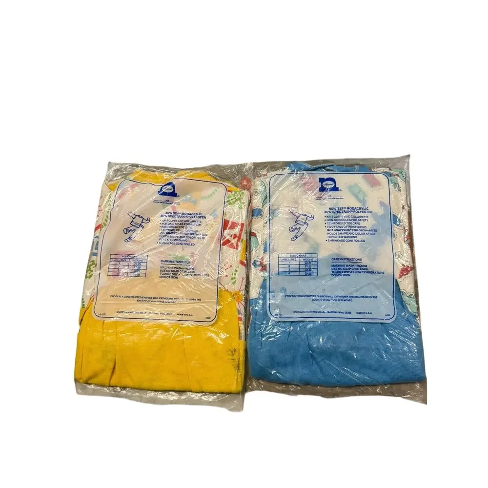 Nazareth Toddler Grow Footed Sleeper NWT Vintage 2-Pack